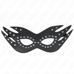 KINK - KUNSTLEDERMASKE MIT NIETEN MODELL 3 26 x 9,5 CM – Produktansicht 2
