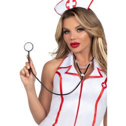 LEG AVENUE - KOSTÜM OBERKRANKENSCHWESTER WEISS M/L – Produktansicht 5