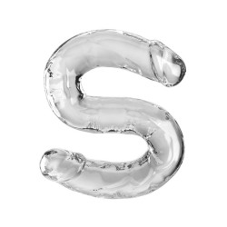 KING COCK - DOUBLE TROUBLE DOPPELDILDO 46 CM KLAR – Produktansicht 2