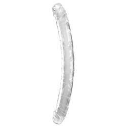 KING COCK - DOUBLE TROUBLE DOPPELDILDO 46 CM KLAR – Produktansicht 3