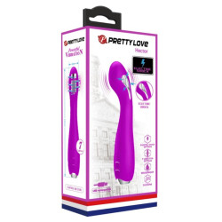 PRETTY LOVE - HECTOR WIEDERAUFLADBARER ELEKTROSCHOCK-VIBRATOR WASSERDICHT LILA – Produktansicht 8