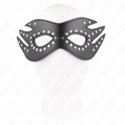 KINK - KUNSTLEDERMASKE MIT NIETEN MODELL 3 26 x 9,5 CM – Produktansicht 3
