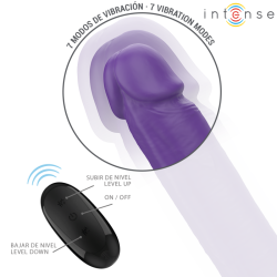 INTENSE - GUNTER DILDO DOPPELVIBRATOR 40 CM LILA FERNBEDIENUNG – Produktansicht 3