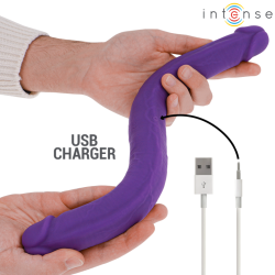 INTENSE - GUNTER DILDO DOPPELVIBRATOR 40 CM LILA FERNBEDIENUNG – Produktansicht 4