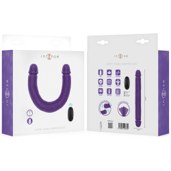 INTENSE - GUNTER DILDO DOPPELVIBRATOR 40 CM LILA FERNBEDIENUNG – Produktansicht 7