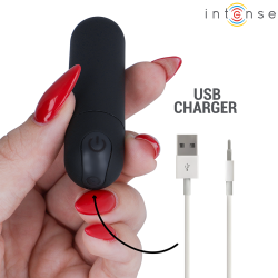 INTENSE - KAREN MINI WIEDERAUFLADBARER VIBRATIONSKUGEL SCHWARZ – Produktansicht 5