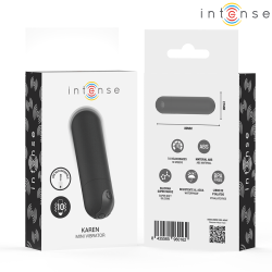 INTENSE - KAREN MINI WIEDERAUFLADBARER VIBRATIONSKUGEL SCHWARZ – Produktansicht 7