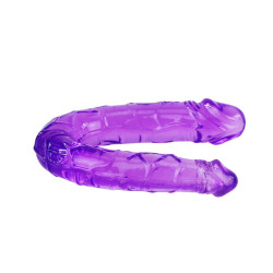 BAILE - DOPPELDILDO IN FLIEDER FLEXIBLER GELEE – Produktansicht 2