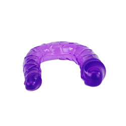 BAILE - DOPPELDILDO IN FLIEDER FLEXIBLER GELEE – Produktansicht 3