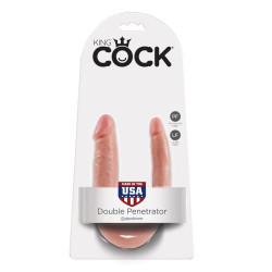 KING COCK - DOPPELPENETRATIONSDILDO 12.7 CM NATÜRLICH – Produktansicht 5