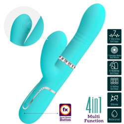 PRETTY LOVE - MULTIFUNKTIONS-G-SPOT-VIBRATOR AQUA GRÜN – Produktansicht 3