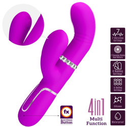 PRETTY LOVE - MULTIFUNKTIONS-G-SPOT-VIBRATOR FUCHSIA – Produktansicht 3
