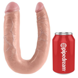KING COCK - DOPPELPENETRATIONSDILDO 17.8 CM NATÜRLICH – Produktansicht 4