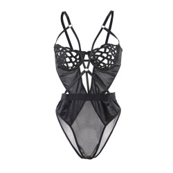 SUBBLIME - 954055 SEXY SPITZEN-BODY SCHWARZ S/M – Produktansicht 5