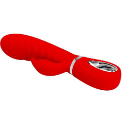PRETTY LOVE - PRESCOTT MULTIFUNKTIONS-G-SPOT-VIBRATOR ROT – Produktansicht 3