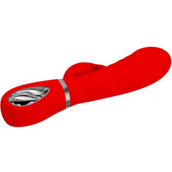 PRETTY LOVE - PRESCOTT MULTIFUNKTIONS-G-SPOT-VIBRATOR ROT – Produktansicht 4