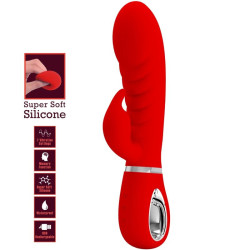 PRETTY LOVE - PRESCOTT MULTIFUNKTIONS-G-SPOT-VIBRATOR ROT – Produktansicht 7