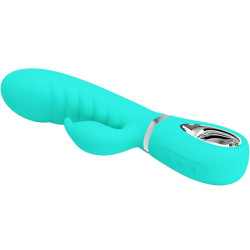PRETTY LOVE - PRESCOTT MULTIFUNKTIONS-G-SPOT-VIBRATOR AQUA GREEN – Produktansicht 3
