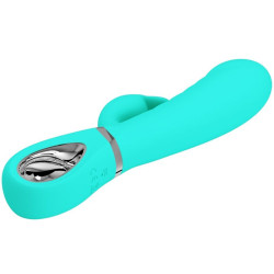PRETTY LOVE - PRESCOTT MULTIFUNKTIONS-G-SPOT-VIBRATOR AQUA GREEN – Produktansicht 4