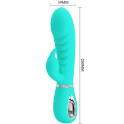 PRETTY LOVE - PRESCOTT MULTIFUNKTIONS-G-SPOT-VIBRATOR AQUA GREEN – Produktansicht 5