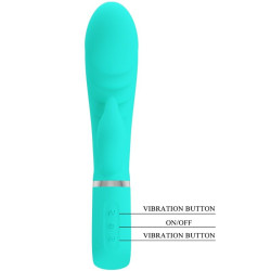 PRETTY LOVE - PRESCOTT MULTIFUNKTIONS-G-SPOT-VIBRATOR AQUA GREEN – Produktansicht 6