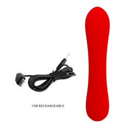 PRETTY LOVE - PRESCOTT WIEDERAUFLADBARER VIBRATOR ROT – Produktansicht 8