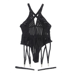 SUBBLIME - 954154 BODY MIT STRUMPFGÜRTEL SCHWARZ L/XL – Produktansicht 5