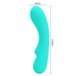 PRETTY LOVE - PRESCOTT WIEDERAUFLADBARER VIBRATOR AQUA GREEN – Produktansicht 5
