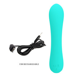 PRETTY LOVE - PRESCOTT WIEDERAUFLADBARER VIBRATOR AQUA GREEN – Produktansicht 8