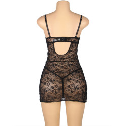 SUBBLIME - 954185 SPITZEN-BABYDOLL MIT VERSTELLBAREN TRÄGERN SCHWARZ S/M – Produktansicht 7