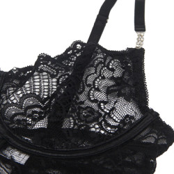 SUBBLIME - 954185 SPITZEN-BABYDOLL MIT VERSTELLBAREN TRÄGERN SCHWARZ S/M – Produktansicht 8