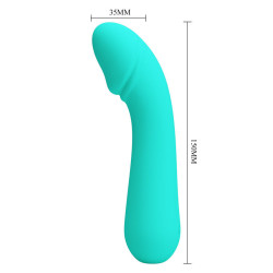 PRETTY LOVE - CETUS WIEDERAUFLADBARER VIBRATOR AQUA GREEN – Produktansicht 6