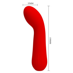 PRETTY LOVE - FAUN WIEDERAUFLADBARER VIBRATOR ROT – Produktansicht 5