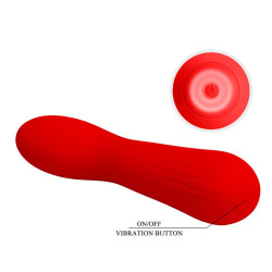 PRETTY LOVE - FAUN WIEDERAUFLADBARER VIBRATOR ROT – Produktansicht 6