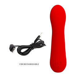 PRETTY LOVE - FAUN WIEDERAUFLADBARER VIBRATOR ROT – Produktansicht 8