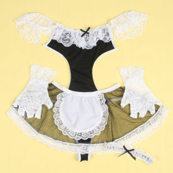 SUBBLIME - 954307 SEXY ZOFENKOSTÜM SCHWARZ/WEISS S/M – Produktansicht 4