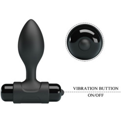 PRETTY LOVE - VIBRA BUTT 10 VIBRATIONEN ANALSTECKER SCHWARZ – Produktansicht 5