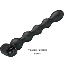 PRETTY LOVE - LYNN SILIKON ANAL PLUG 10 VIBRATIONEN SCHWARZ – Produktansicht 5