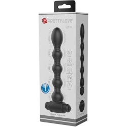 PRETTY LOVE - LYNN SILIKON ANAL PLUG 10 VIBRATIONEN SCHWARZ – Produktansicht 6