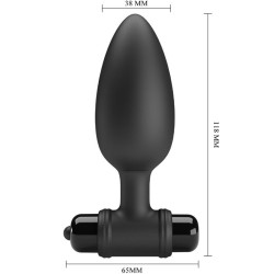 PRETTY LOVE - VIBRA BUTT PLUG 2 ANAL PLUG 10 VIBRATIONEN SCHWARZ – Produktansicht 3