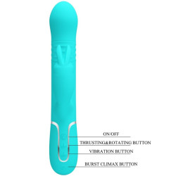 PRETTY LOVE - COALE RABBIT VIBRATOR PERLEN AQUAGRÜN – Produktansicht 8