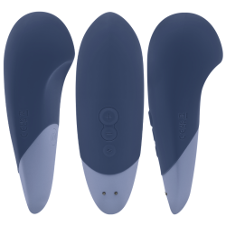 WOMANIZER - VIBE LAY-ON SILENT VIBRATOR DUNKELBLAU – Produktansicht 2