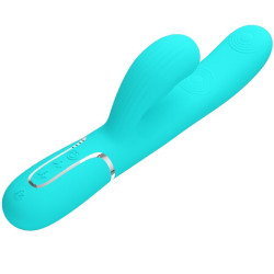 PRETTY LOVE - PERLITA MULTIFUNKTIONS-3-IN-1-G-PUNKT-VIBRATOR AQUA GRÜN – Produktansicht 3