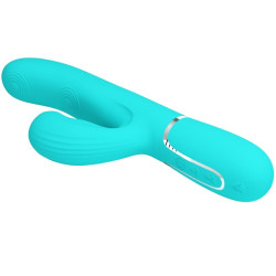 PRETTY LOVE - PERLITA MULTIFUNKTIONS-3-IN-1-G-PUNKT-VIBRATOR AQUA GRÜN – Produktansicht 5