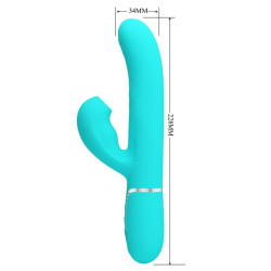 PRETTY LOVE - PERLITA MULTIFUNKTIONS-3-IN-1-G-PUNKT-VIBRATOR AQUA GRÜN – Produktansicht 7