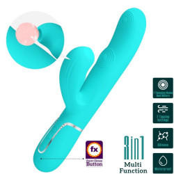 PRETTY LOVE - PERLITA MULTIFUNKTIONS-3-IN-1-G-PUNKT-VIBRATOR AQUA GRÜN – Produktansicht 10