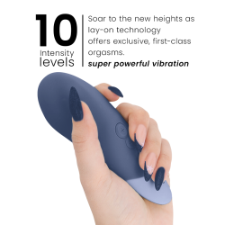 WOMANIZER - VIBE LAY-ON SILENT VIBRATOR DUNKELBLAU – Produktansicht 5