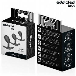 ADDICTED TOYS - 3ER-SET ANALPLUG MODELL 3 – Produktansicht 7