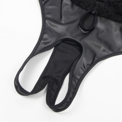 SUBBLIME - 954383 SEXY BODY MIT STRUMPFGÜRTEL SCHWARZ S/M – Produktansicht 7