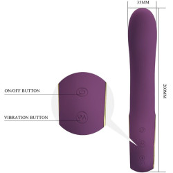 PRETTY LOVE - ETHAN WIEDERAUFLADBARER VIBRATOR LILA – Produktansicht 5